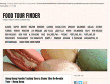 Tablet Screenshot of foodtourfinder.com